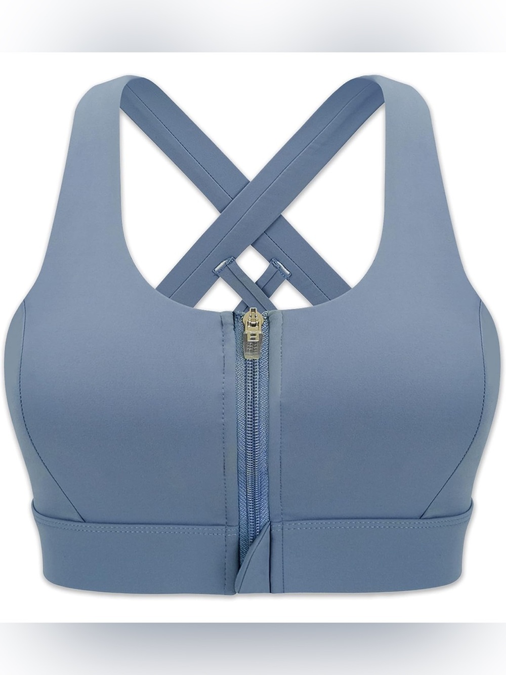 High Support Front-Zip Sports Bra